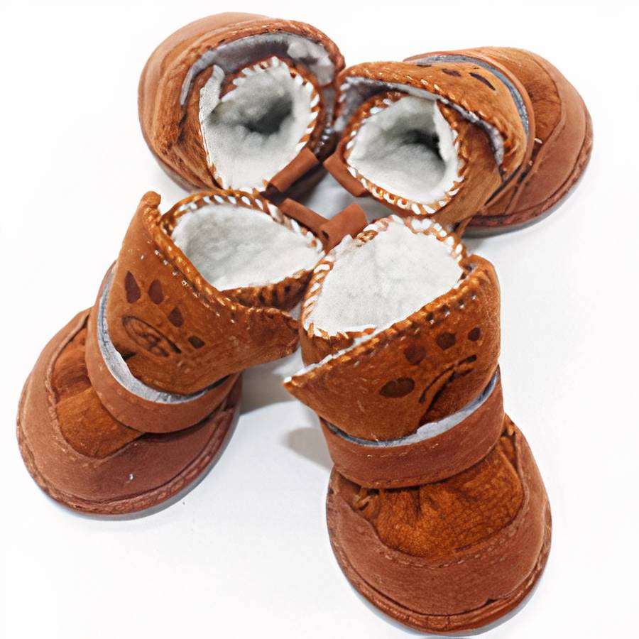 Suede Snow Boots for Small Dogs Waterproof Warm Dog Winter Shoes