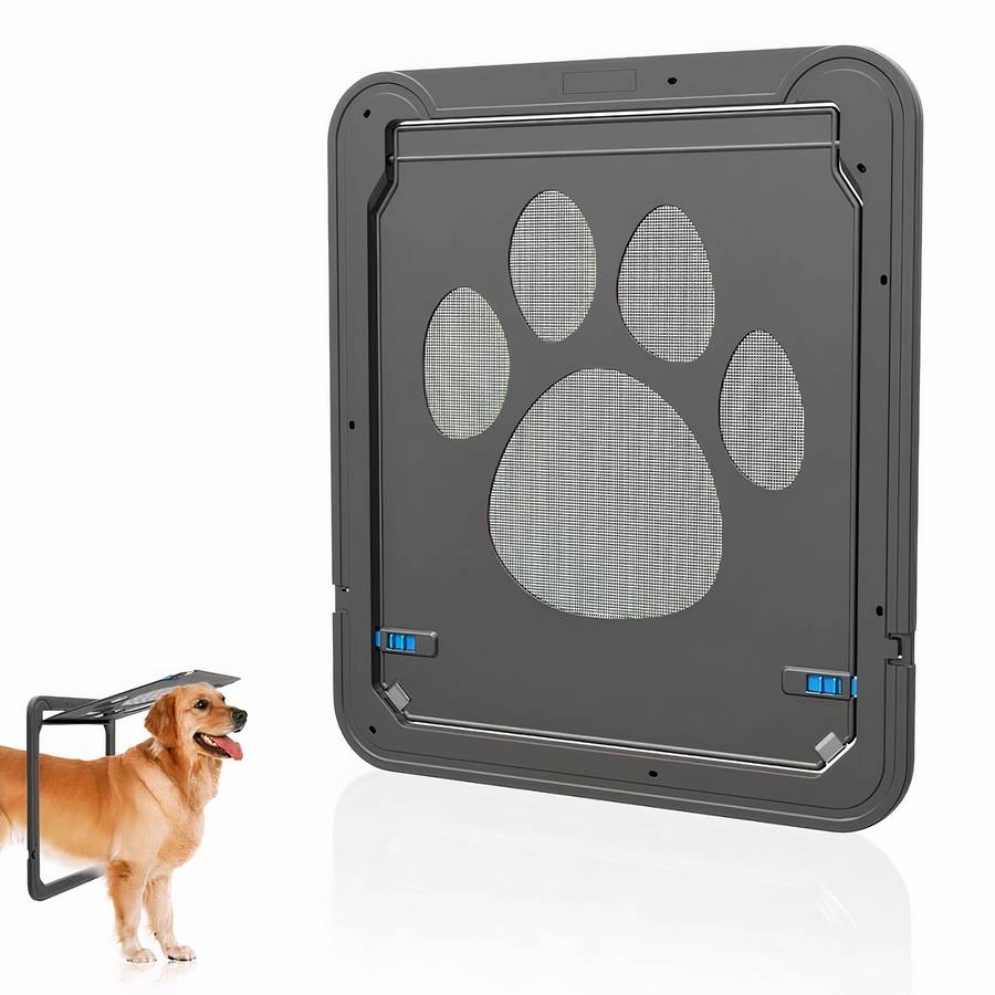 Dog Door Pet Flap for Dogs Adjustable Easy Installation