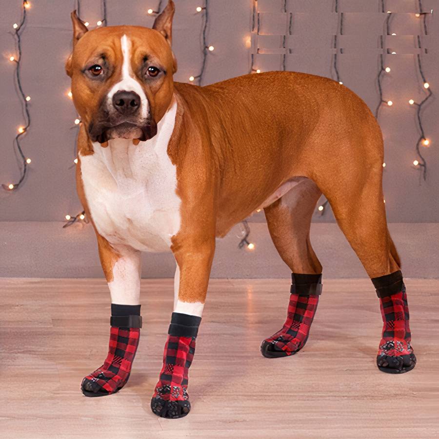 Non Slip Dog Socks Grippy Paw Protectors for Hardwood Floors