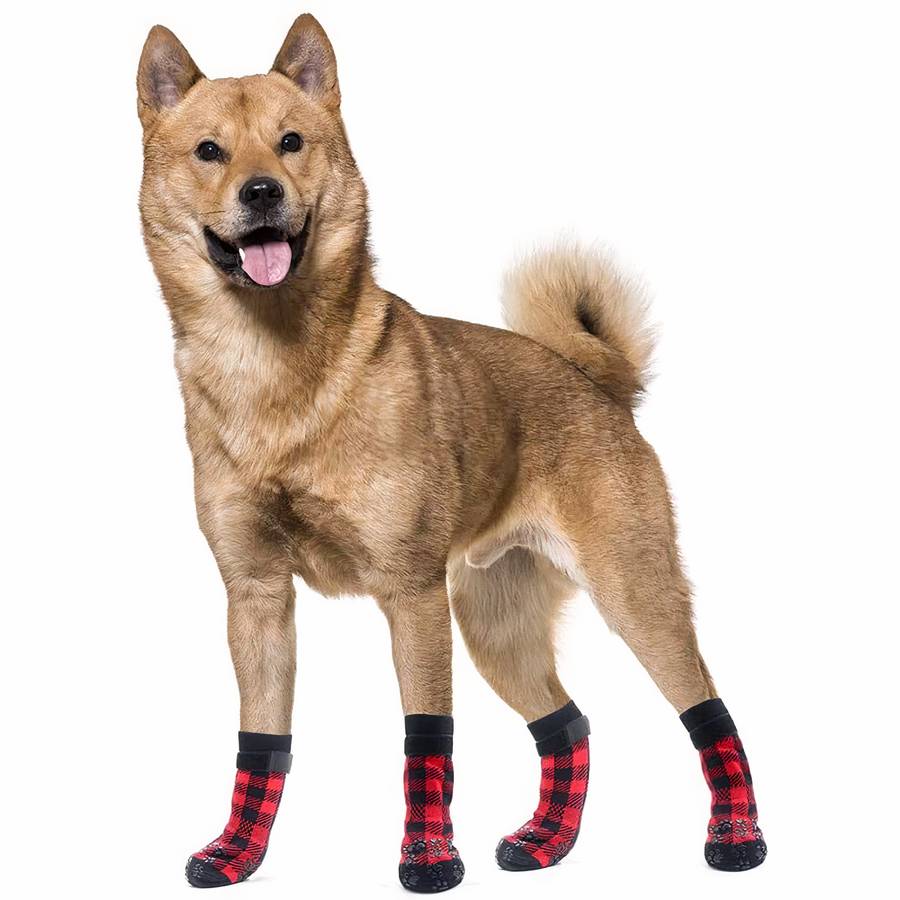 Non Slip Dog Socks Grippy Paw Protectors for Hardwood Floors