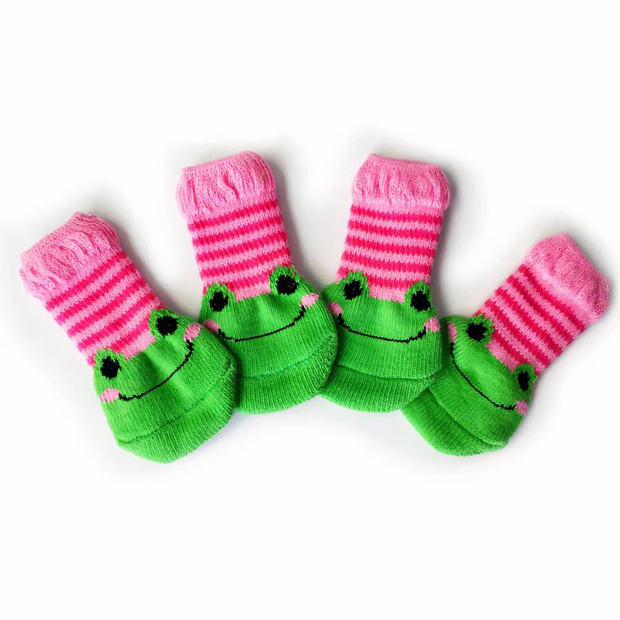 Thick Warm Colorful Dog Booties for Winter Outdoor Protection