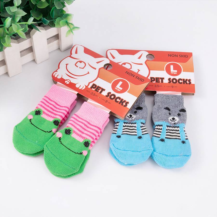 Thick Warm Colorful Dog Booties for Winter Outdoor Protection