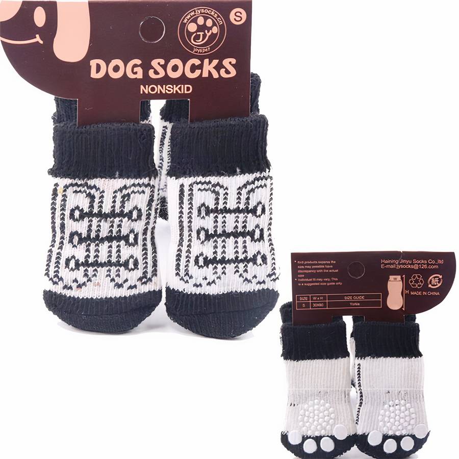 Multicolor Warm Cotton Dog Booties Cozy Non Slip Pet Slippers
