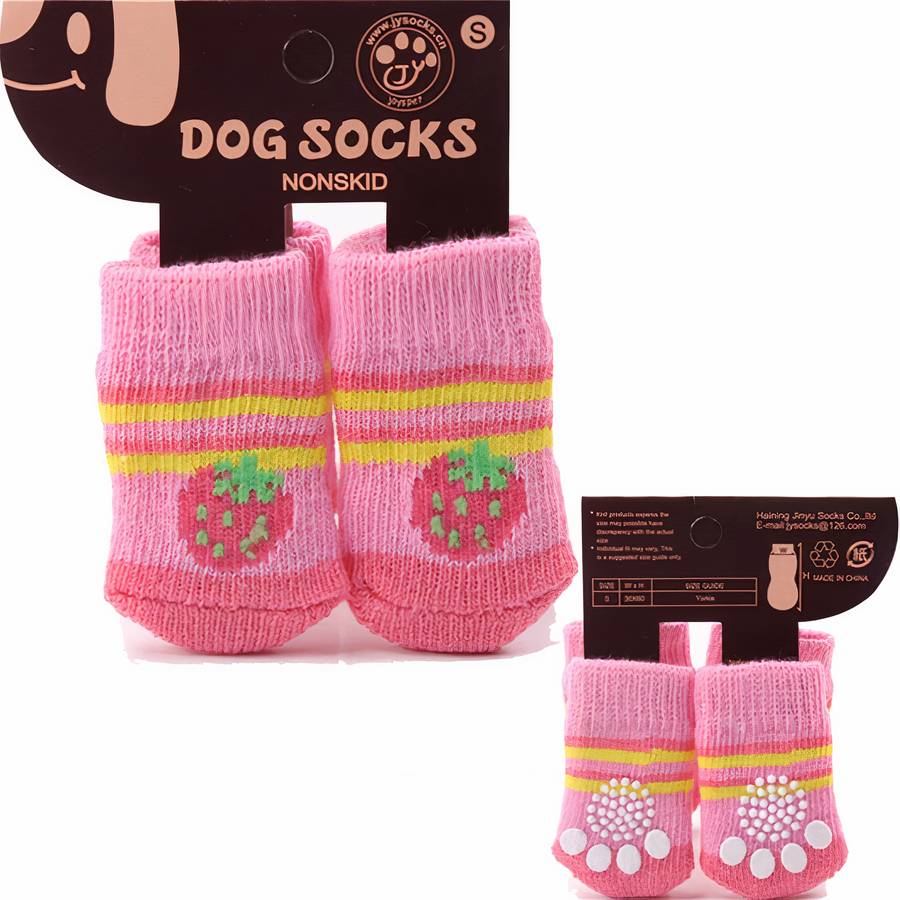 Multicolor Warm Cotton Dog Booties Cozy Non Slip Pet Slippers
