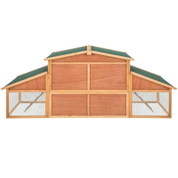 Wooden Hamster Cage Small Rodent Hutch 226 x 77 x 95.5 cm