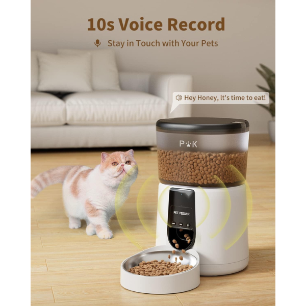 Smart Cat Food Dispenser Automatic Pet Feeder with Portion Control