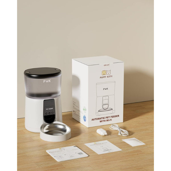 Smart Cat Food Dispenser Automatic Pet Feeder with Portion Control