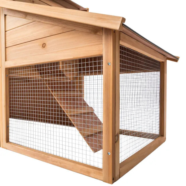 Wooden Hamster Cage Small Rodent Hutch 226 x 77 x 95.5 cm