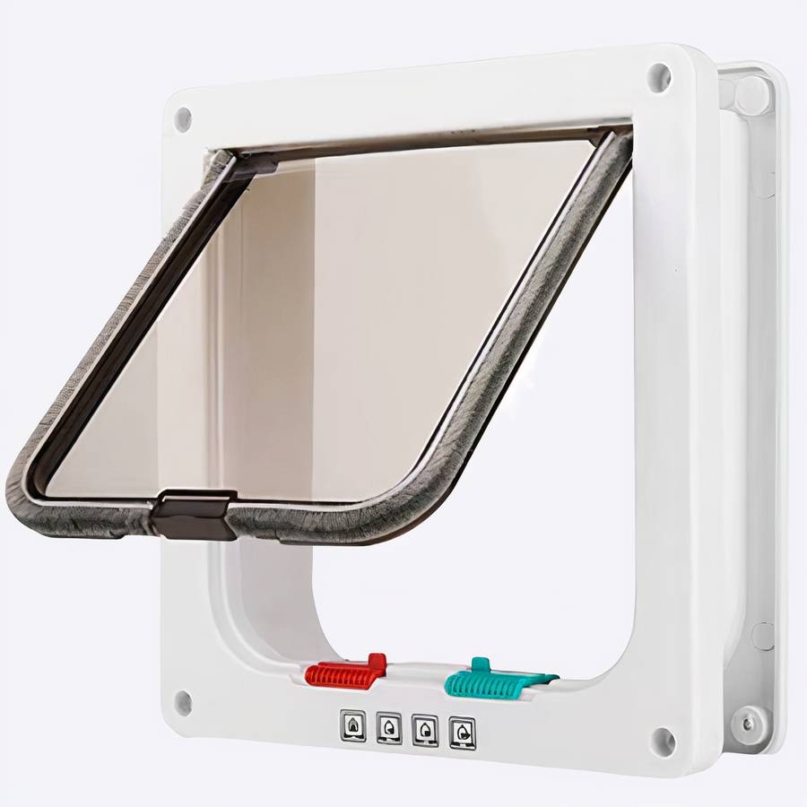 Dog Flap Door Pet Access Door for Dogs with Lockable Panel