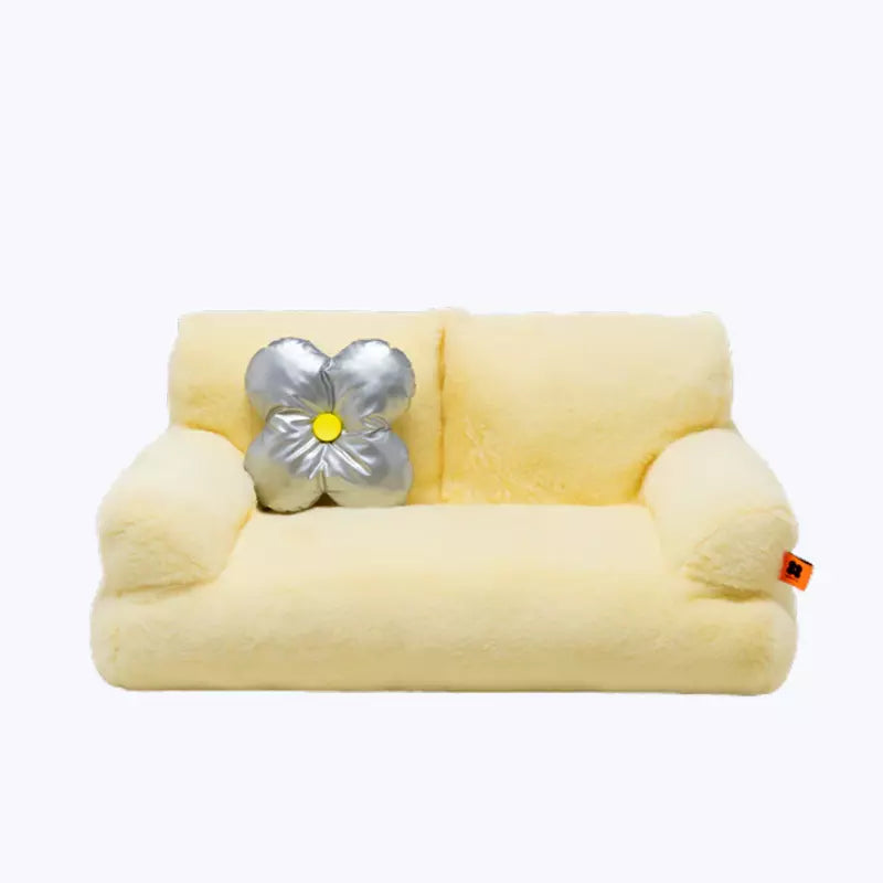 Cat Sofa Bed Plush Pet Couch Comfortable Cat Furniture