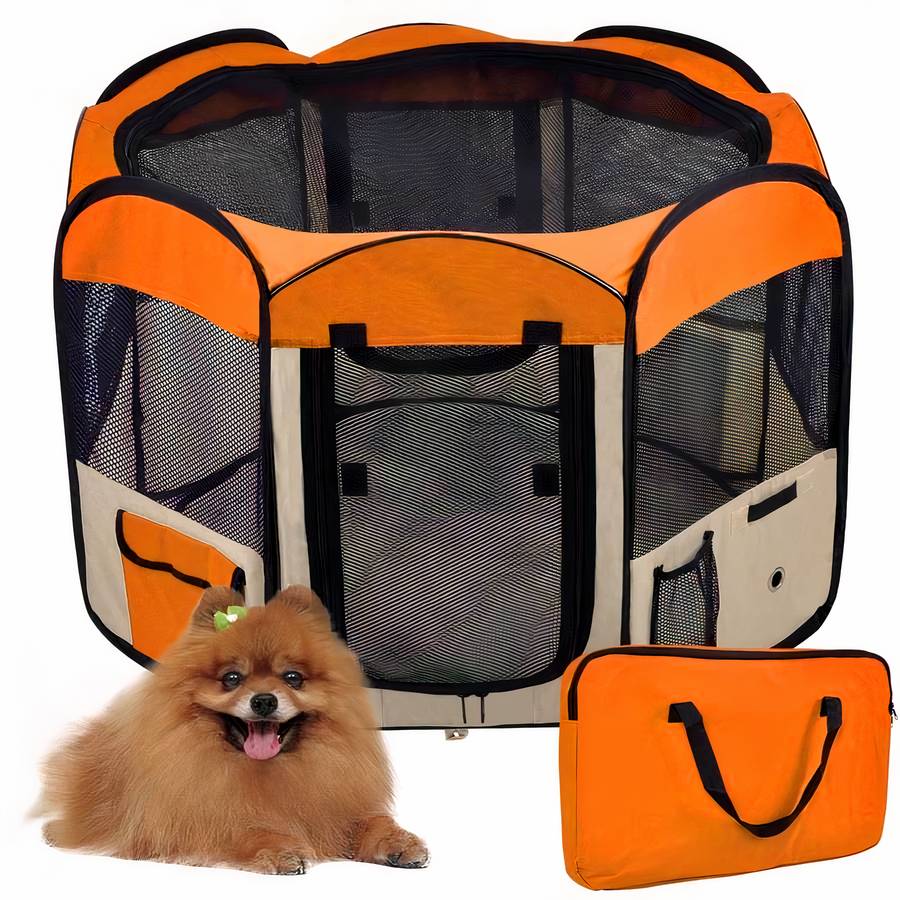 Foldable Octagon Dog Tent Portable Pet Shelter Outdoor Canopy