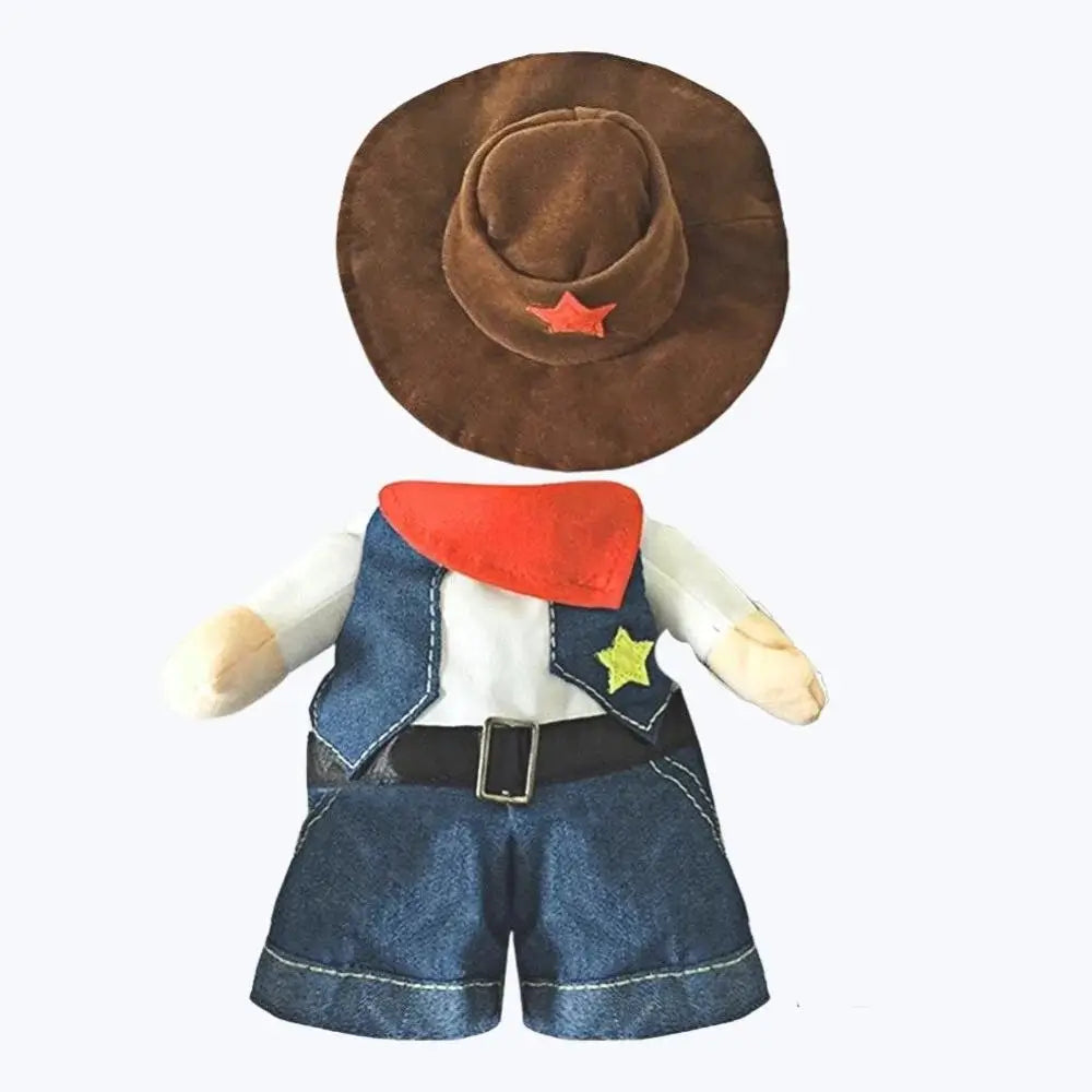 Cat Cowboy Costume for Kids and Pets Western Dress Up Outfit