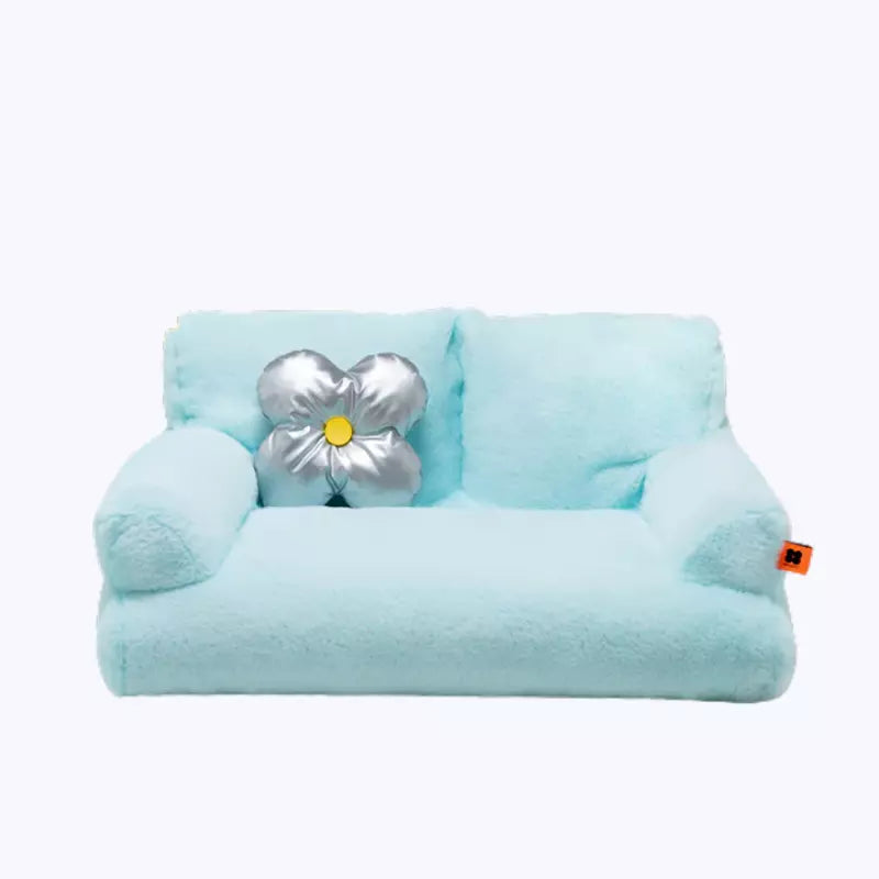 Cat Sofa Bed Plush Pet Couch Comfortable Cat Furniture