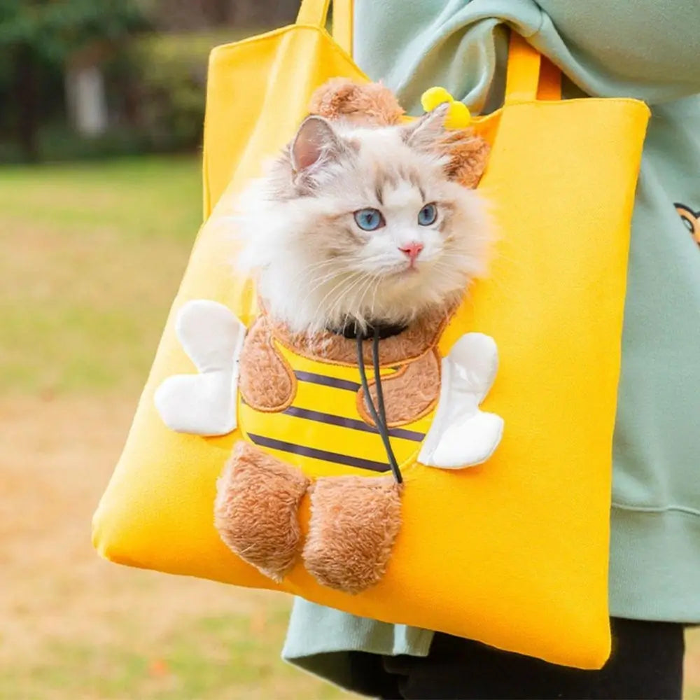 Animal Print Cat Tote Bag Casual Everyday Carryall Bag