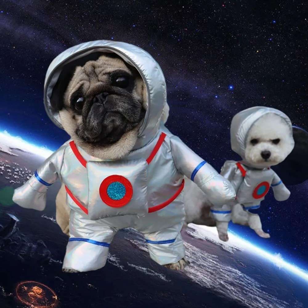Astronaut Pet Costume for Cats and Dogs Space Outfit