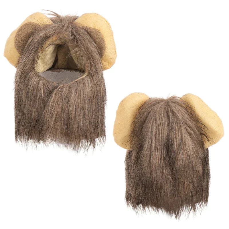Lion Mane Wig Cat Costume Pet Halloween Dress Up