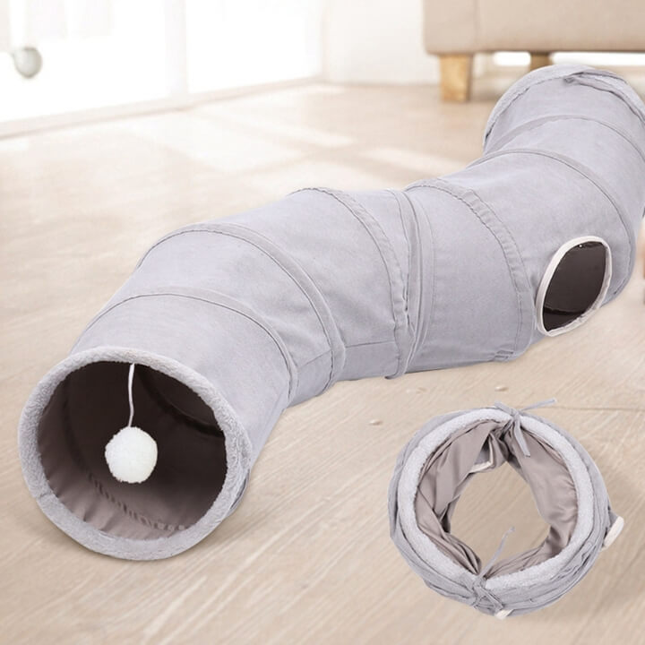 Large Cat Tunnel Toy Interactive Play Tube for Cats