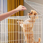 White Double Door Dog Playpen Fence Pet Enclosure