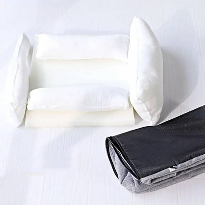 Plush Furry Pet Dog Couch Soft Cozy Bed for Small to Medium Dogs