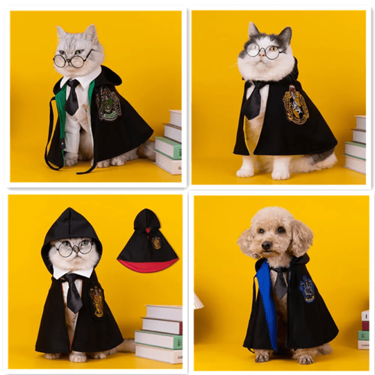 Harry Potter Cape Costume for Cats and Dogs Pet Dress Up