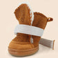Suede Snow Boots for Small Dogs Waterproof Warm Dog Winter Shoes