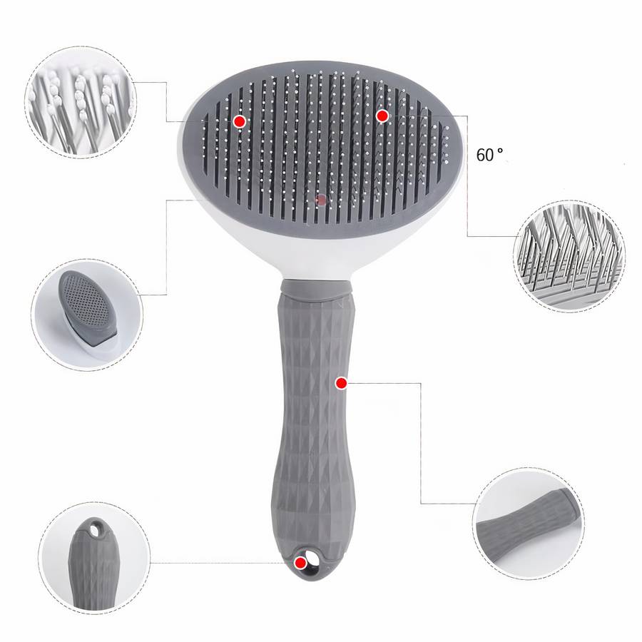 Self Cleaning Dog Grooming Brush Prime Fur Deshedding Tool for Shedding Control