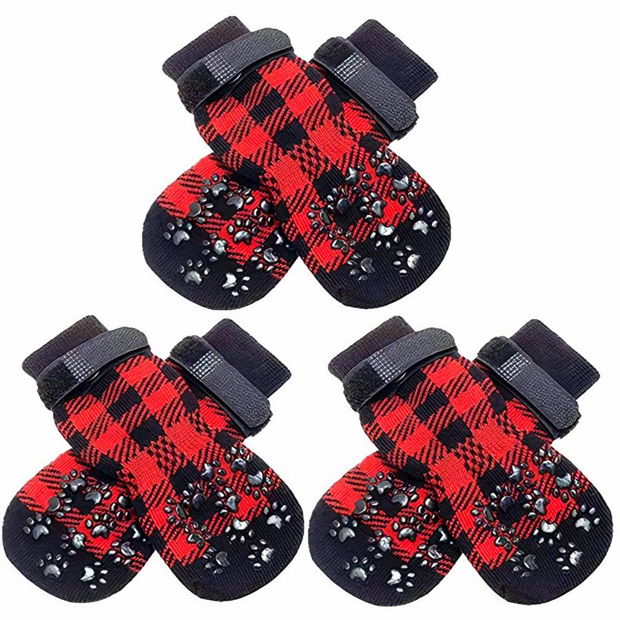 Non Slip Dog Socks Grippy Paw Protectors for Hardwood Floors