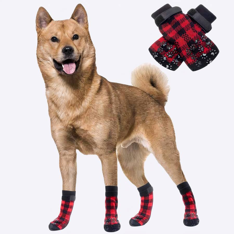 Non Slip Dog Socks Grippy Paw Protectors for Hardwood Floors