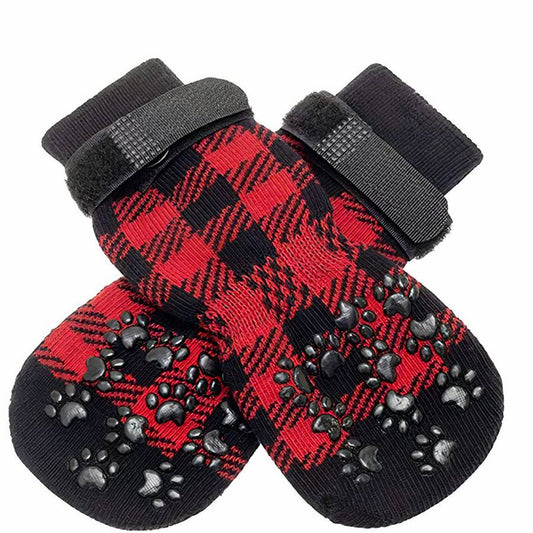 Non Slip Dog Socks Grippy Paw Protectors for Hardwood Floors