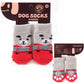 Multicolor Warm Cotton Dog Booties Cozy Non Slip Pet Slippers