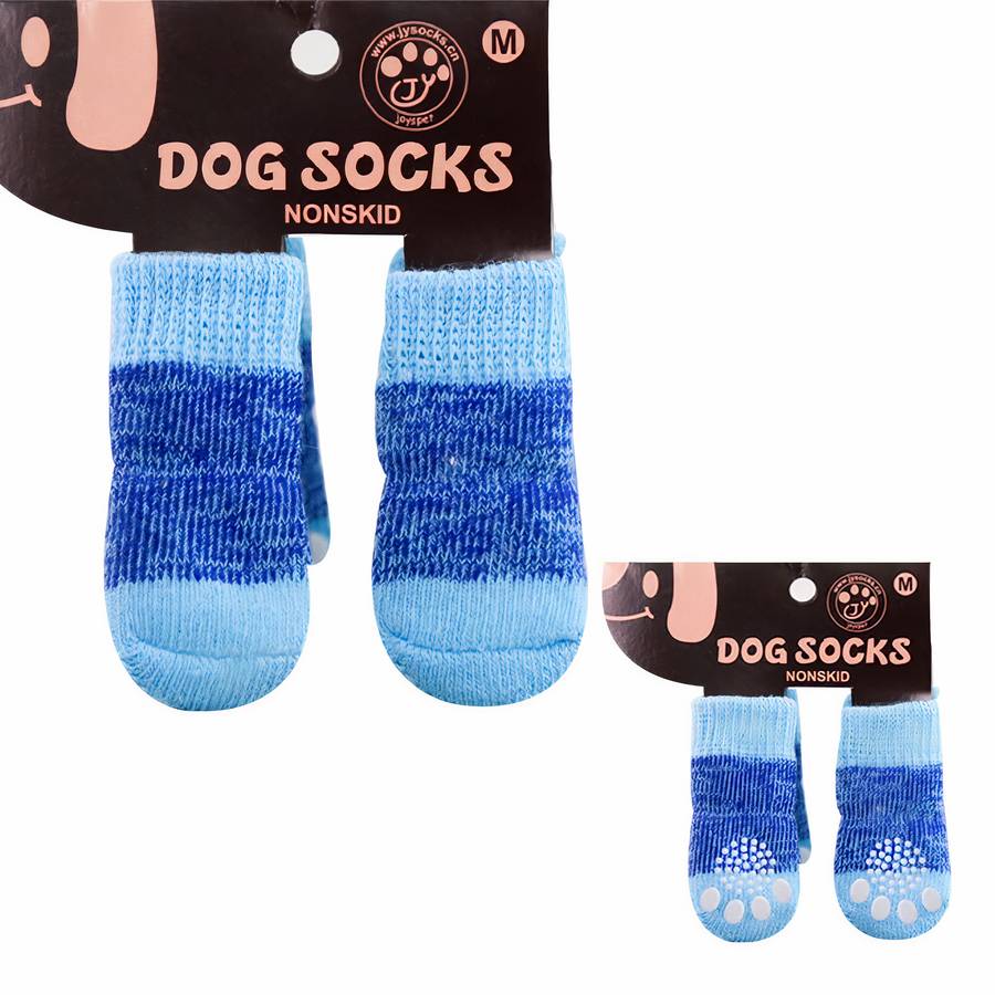 Multicolor Cotton Dog Booties Soft Non Slip Pet Socks