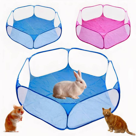 Foldable Dog Fence Portable Pet Gate Playpen Panel Barrier