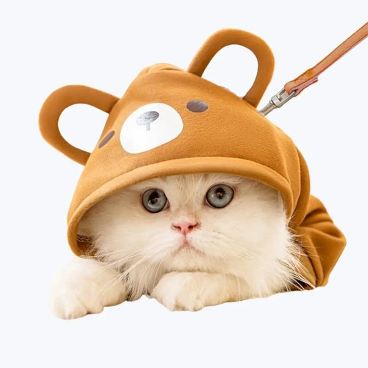 Cute Hoodie Cat Costume for Kids and Adults Animal Onesie Pajamas