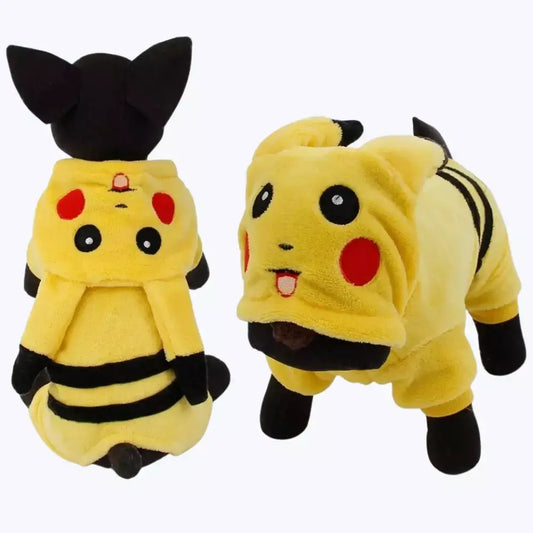 Pikachu Costume for Cat Cute Halloween Pet Outfit