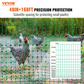 Electric Poultry Fence Kit 4ft x 168ft PE Mesh Netting with Posts and Double Pointed Stakes Portable Utility Chicken Fence Mesh