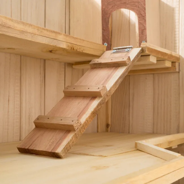 Wooden Small Animal Cage with Opening Wire Mesh Roof for Rodents