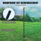 Electric Poultry Fence Kit 4ft x 168ft PE Mesh Netting with Posts and Double Pointed Stakes Portable Utility Chicken Fence Mesh
