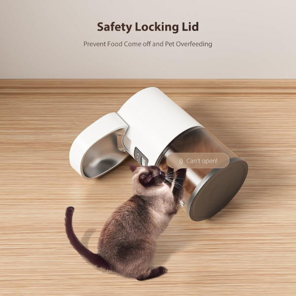 Programmable Automatic Cat Food Dispenser Feeder Dry Kibble Timer