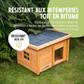 Wooden Cat House with Top Opening Skylight