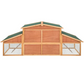 Wooden Hamster Cage Small Rodent Hutch 226 x 77 x 95.5 cm