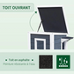 Weatherproof Outdoor Cat House Durable Waterproof Shelter for Cats