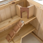 Wooden Small Animal Cage with Opening Wire Mesh Roof for Rodents