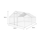 Chicken Coop Run 129 Sq Ft Outdoor Wire Mesh Enclosure 4x3 ft Galvanized Steel Fence