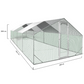 Chicken Coop Run 258 Sq Ft Chicken Enclosure Galvanized Steel Backyard Poultry Pen