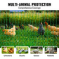 Electric Poultry Fence Kit 4ft x 168ft PE Mesh Netting with Posts and Double Pointed Stakes Portable Utility Chicken Fence Mesh