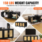 Wooden Cat Litter Box Cabinet for 2 Cats Black Rattan Decor Covered Litter Box Furniture