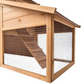 Wooden Hamster Cage Small Rodent Hutch 226 x 77 x 95.5 cm