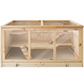 Wooden Small Animal Cage with Opening Wire Mesh Roof for Rodents