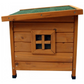 Wooden Cat House Natural Cat Shelter Cozy Pet Cabin for Cats
