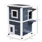 Weatherproof Outdoor Cat House Durable Waterproof Shelter for Cats